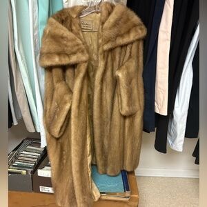 Vintage Brown Mink Fur Coat